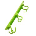 thumbnail image 6 of Ludlz Home Bathroom Kitchen Plastic Hanger Rack Towel Hat Utensil Wall Mounted Hook, 6 of 7