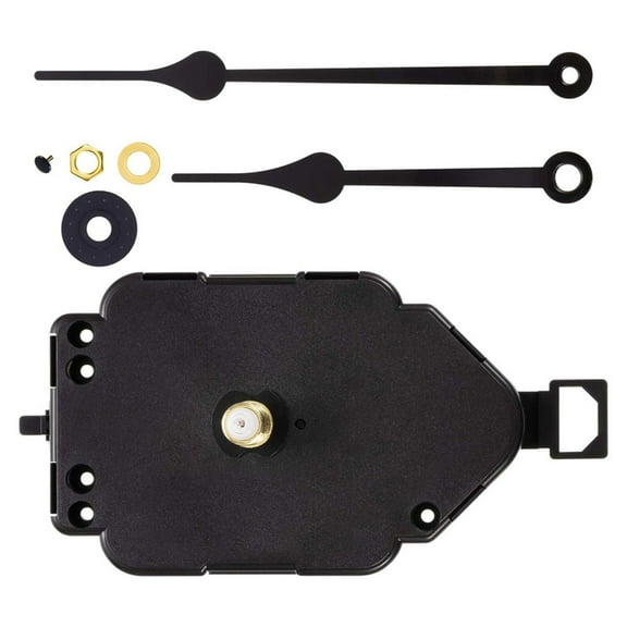 Necvior Quartzs Pendulum Clock Movement with Hands for DIY Wall Clock Projects Shaft Length 20mm/23mm Wall Clock Replacement