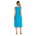 thumbnail image 7 of Maternity Sleeveless Fit N Flare Pocket Midi Dress, 7 of 7