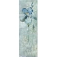 thumbnail image 2 of Robinson, Carol 13x32 White Modern Wood Framed Museum Art Print Titled - Blue Iris, 2 of 4