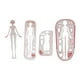 thumbnail image 1 of Conjunto de reglas de plantilla de dibujo de moda 4x, diseño de patrones de costura, plantilla de curva francesa Juego de regla para, 1 of 8