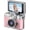 Pink, variant on Mini Digital Camera,Mini Keychain Digital Camera with 180° Flip Selfie Screen - 1.47’’ HD Portable Camera 32GB SD Card for Vlog Pocket Travel Video Recorder