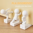 thumbnail image 2 of Lttoisl Funny Cartoon Humanoid Door Stopper, Creative Action Figure Door Stop, Non-Slip Anti-Collision Wedge for Home, Bedroom & Office Decor, Decorative Animal Design, 2 of 8