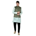 thumbnail image 2 of Sonakshi Fashion Men's Waistcoat Jacquard Festive Brocade Nehru Jacket Bandhgala, 2 of 6