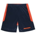 thumbnail image 2 of Men's Fanatics Navy/Orange Chicago Bears Big & Tall Launch Shorts, 2 of 3