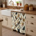 thumbnail image 2 of Farm Rooster Cabinet Curtains for Kitchen 35"W x 35"L, Country Watercolor Brown Blue White Chicken Sunflower Laundry Sink Cabinets Magic Tape Short Curtain Privacy Panel for Bathroom Vanity Cabinets, 2 of 9
