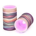 thumbnail image 7 of Yayeee Flameless Candles with Remote Flickering Battery Operated Multi Color Changing, Artistic Desert Pattern, 7 of 7