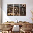 thumbnail image 3 of Elephant Stock Old Carpentry Tools Wall Art - Horizontal Multi Panel Canvas - Living Room Wall Decor - Hobbies And Lifestyle Multi Panel - Gray And Brown Decor - 57" x 36", 3 of 8
