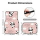 thumbnail image 5 of Fotbe Panda Juego de 4 Tapetes para Auto con Estampado – Alfombrillas de Goma Reforzada, Diseño Antideslizante, Protección para Todo el Año – Vehículos, Autos, Camionetas y SUVs, 5 of 7