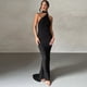 thumbnail image 3 of Vestido de verano estilo europeo y americano sexy, sin espalda, plegable, ajustado, de color sólido, sin mangas y con temperamento, 3 of 6