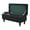 Black, variant on Stretch Ottoman Cover Rectangle, Ottoman Slipcovers Soft Removable Washable Footstool Protector Covers Elastic Storage Ottoman Slipcover for Cats Dogs -Navy Blue-Medium