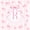 Pink R, variant on Manfei Pink Bow Striped Full Size Sheets For Girls,A Letter Initial Bed Sheets For Kids,4-Piece