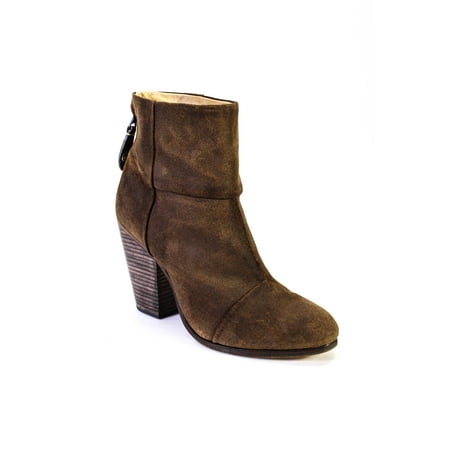 

Pre-owned|Rag & Bone Womens Leather Round Toe Ankle Boots Brown Size EUR 39.5