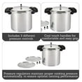 thumbnail image 3 of Polished Aluminum Pressure Cooker/Canner - 22 Quart - Silver - 5/10/15 PSI - Canning Pot with Racks for Vegetables, Meats & More, 3 of 9
