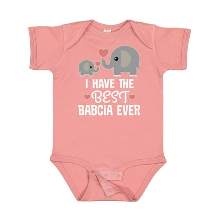

Inktastic Best Babcia Ever Grandchild Gift Baby Boy or Baby Girl Bodysuit