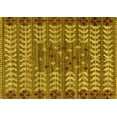 thumbnail image 1 of Ahgly Company Indoor Rectangle Abstract Yellow Modern Area Rugs, 5' x 7', 1 of 4