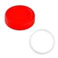 thumbnail image 1 of Compact Glass Jar Lid for Small Containers Slim Design Secure Closure & Protective Gasket Modern Minimalist Leakproof -Free Airtight Seal Kitchen Storage Boxes Compatible, 1 of 3