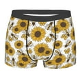 thumbnail image 5 of Uemuo Sunflowers and Bees Pattern Men's Boxer Briefs,Trunk Anti-Chafing,Comfortable, Durable, and Stylish Underwear-XX-Large, 5 of 9