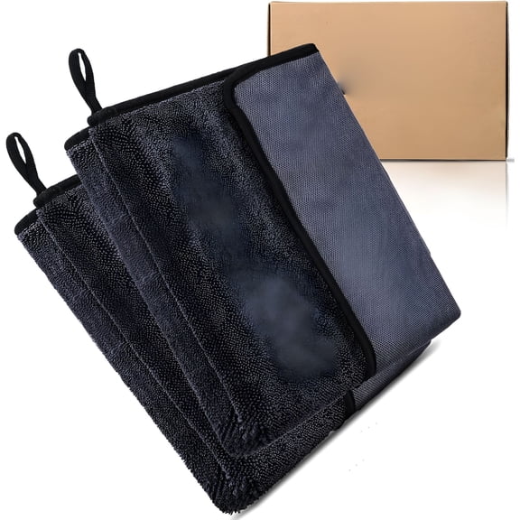 ACDANC Shower Cleaning Cloth Absorbent Car Drying Towel 2 Pack 16 24 Inch Microfiber Cleaning Cloth for Car Bath & Househood