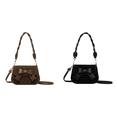 thumbnail image 1 of Bolso Hombro Ante para Mujer Nube Con Correa Ajustable Compras Fruncido (marrón), 1 of 8