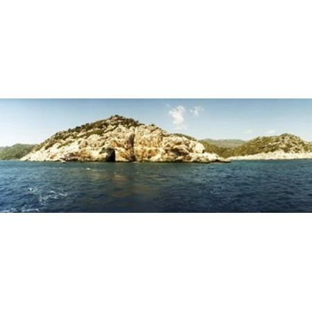 Pirates Cave in the Mediterranean sea Sunken City Kekova Antalya Province Turkey Canvas Art - Panoramic Images (18 x (Best Time To Visit Mediterranean Cities)