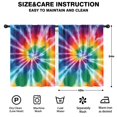 thumbnail image 2 of Blackout Kids Curtains,Colorful Rainbow Tie Dye Spiral Pattern Childrens Insulated Curtains Set Of 2,Bedroom Essentials,Toddler Room Decor 42"x54", 2 of 5