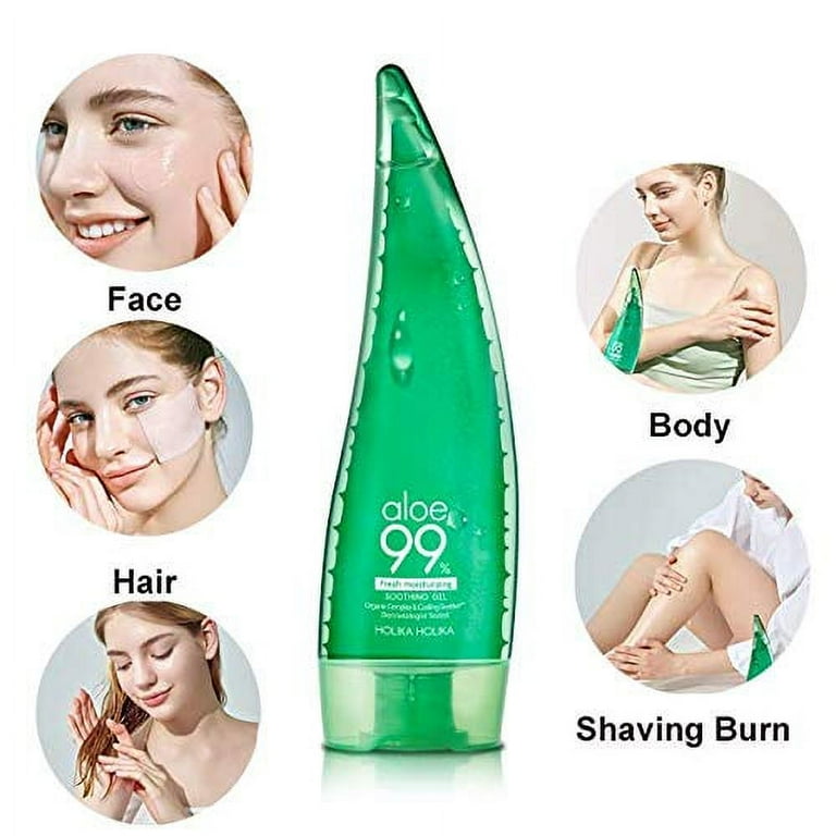 HOLIKA HOLIKA Aloe 99% Soothing Gel - Skin-Calming Aloe Vera Gel For Skin |  Hydrating Pure Aloe Vera Gel & Aloe Moisturizer | Gentle Aloe Vera  Moisturizer for Face & Body |