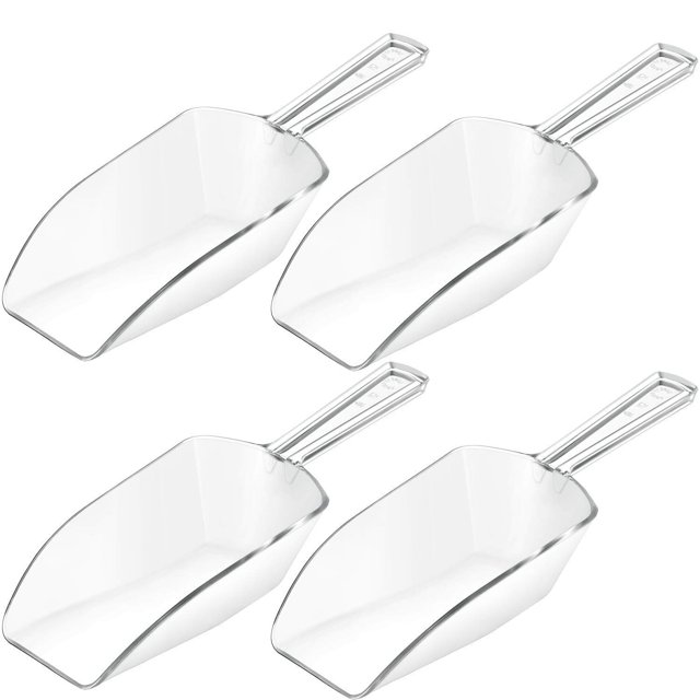 4 Pièces de Cuisine Polyvalent Scoops Boules de Bain, Sucre de Bonbons Alimentaires Scoop pour Mariage de Fête de Bar de Cuisine (7,5 Pouces de Long)