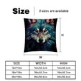 thumbnail image 5 of Wolf Chair Pillow Covers Set of 2 Throw Pillow Decorative Pillows Velvet with Unique Patterns for Various Occasions - Available in 16x16, 18x18, and 20x20 Inches, 5 of 6