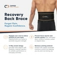 thumbnail image 4 of Copper Compression Back Brace. Copper Infused Lumbar Support for Lower Back Relief, Sciatica, Herniated Disc, Scoliosis, Pain & Strains. Adjustable &, 4 of 8