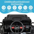thumbnail image 2 of OLAKIDS Kids Ride on Car Truck with 2.4G Remote Control, 12V Battery Powered Electric Cars for Kids w/3 Speeds, Battery Display, LED Lights, Safety Belt, Music & Horn, Bluetooth/FM/USB, 2 of 9