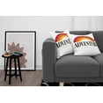 thumbnail image 3 of Ambesonne Saying Throw Pillow Cover 2 Pack, Tangerine Rainbow Wording, 24", White Multicolor, 3 of 5