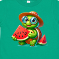 thumbnail image 4 of Inktastic Summer Turtle with Watermelon Boys or Girls Toddler T-Shirt, 4 of 5