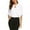 White, variant on TAIAOJING Womens Open Front Cardigans Short Sleeve Sheer Open Front Chiffon Shrug Top Outwear Coat