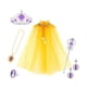 thumbnail image 3 of Juego de juguetes para vestir a princesas perfecl 7 capas de tul con lentejuelas Amarillo, 3 of 8