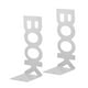 thumbnail image 2 of Sujetalibros para estantes, Sujetalibros para estantes, Sujetalibros para libros pesados, Soporte para estante Decorativo para el hogar, Blanco Macarena Extremos del libro, 2 of 8