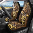 thumbnail image 2 of XYZCANDO Set of 2 Car Seat Covers for Automotive Interior Car Front Seat Covers Breathable Easy Install, Van Vehicle Truck Auto Front Seat Protectors, Horse Sunflower, 2 of 10