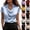 #01 Blue, variant on Elegant Cowl Neck Satin Shirts for Women Silk Short Sleeve Lapel Business Blouses Casual Office Work Dressy Tops, Yellow L
