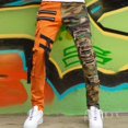 thumbnail image 2 of 2 n 1 Camouflage Color Block Slim-Fit Pants, 2 of 3