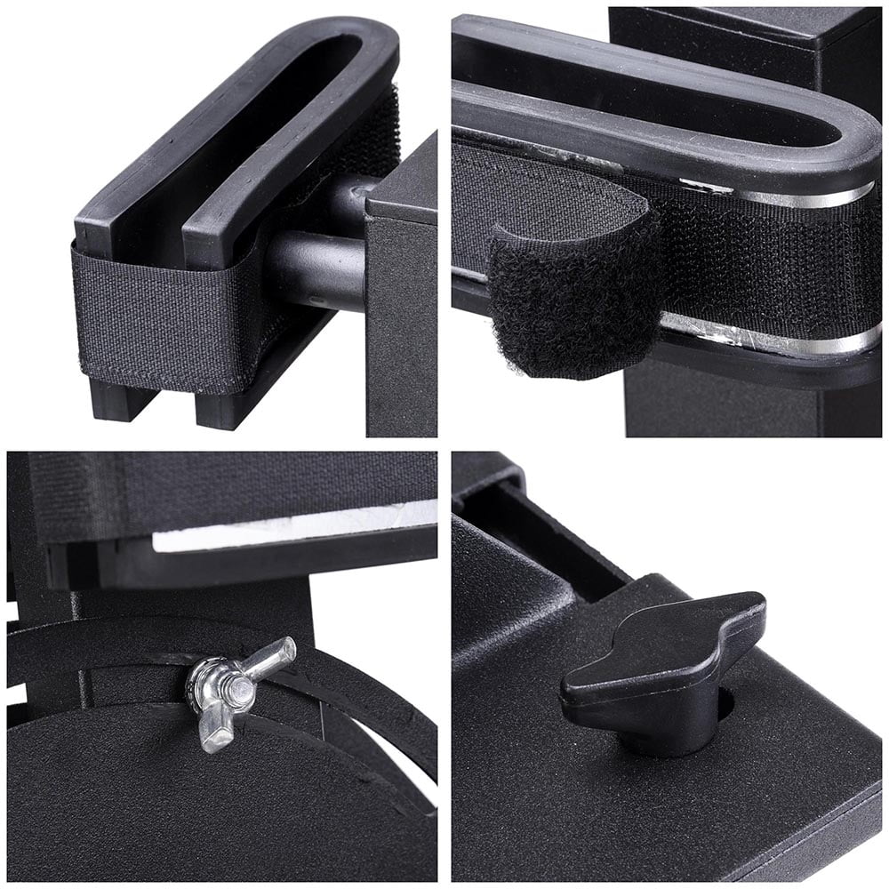 Universal Golf Cart & UTV Adjustable Stand Up Gun Rack, Vertical Two Gun Holder