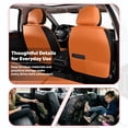 thumbnail image 6 of 2020 for Hyundai Elantra Car Seat Cover, Premium Leather 360° Full Coverage Seat Set Scratch & Wear Resistant Refresh Car Interior, Orange Car Seat Covers, Pet Car Seat Covers, 6 of 9