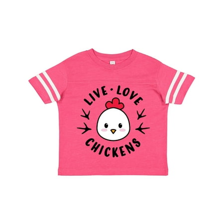 

Inktastic Live Love Chickens Gift Toddler Boy or Toddler Girl T-Shirt