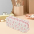 thumbnail image 5 of Unique Bargains 1 Pc Heart Bow Print Style Drawstring Makeup Bag for Vacation Pink Polyester, 5 of 5