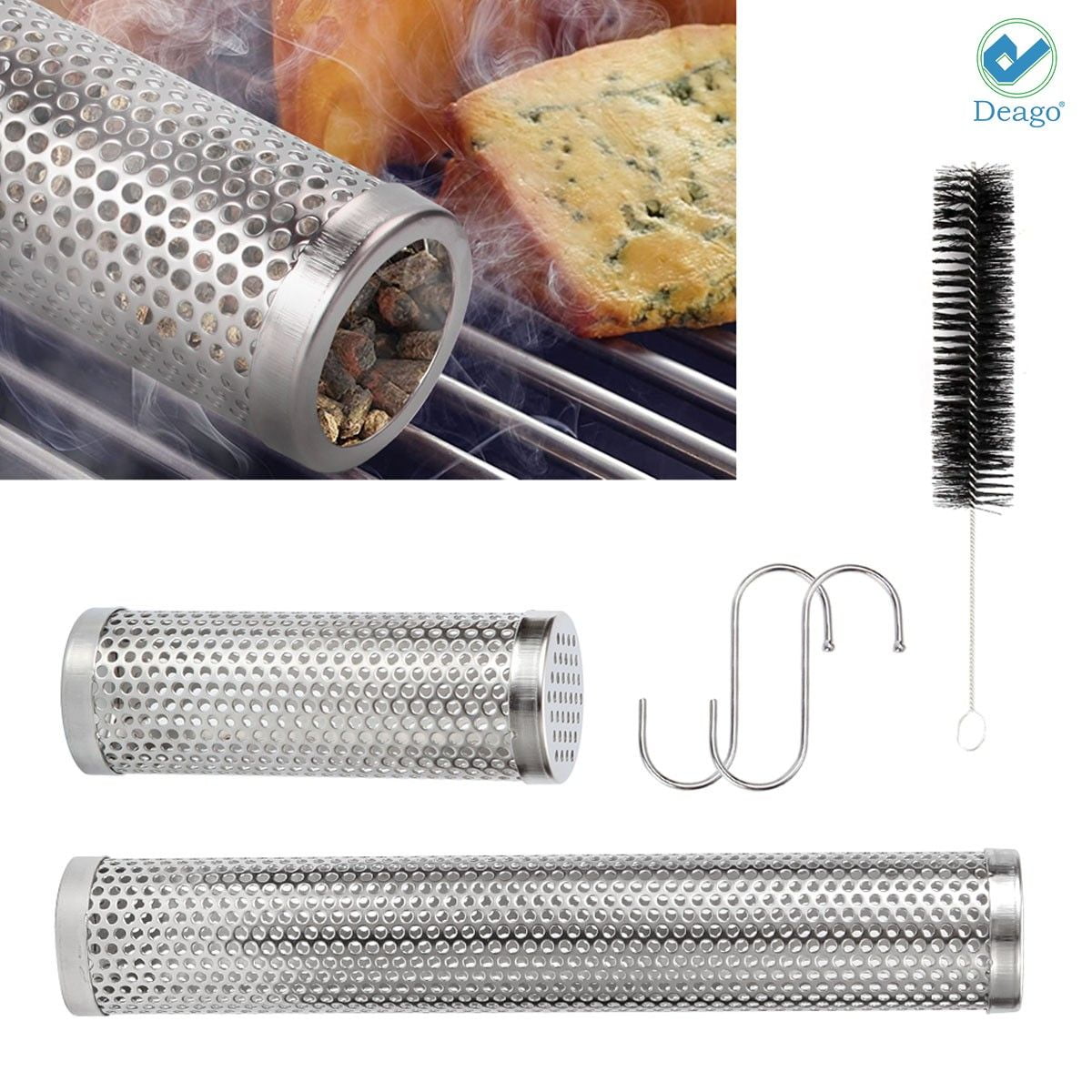 G.A Pellet Hexagon Smoker Tube in Any Grill Hot Smoking Pork with Wood Pellets G.A Pellet Hexagon Smoker Tube in Any Grill Hot Smoking Pork with Wood Pellets