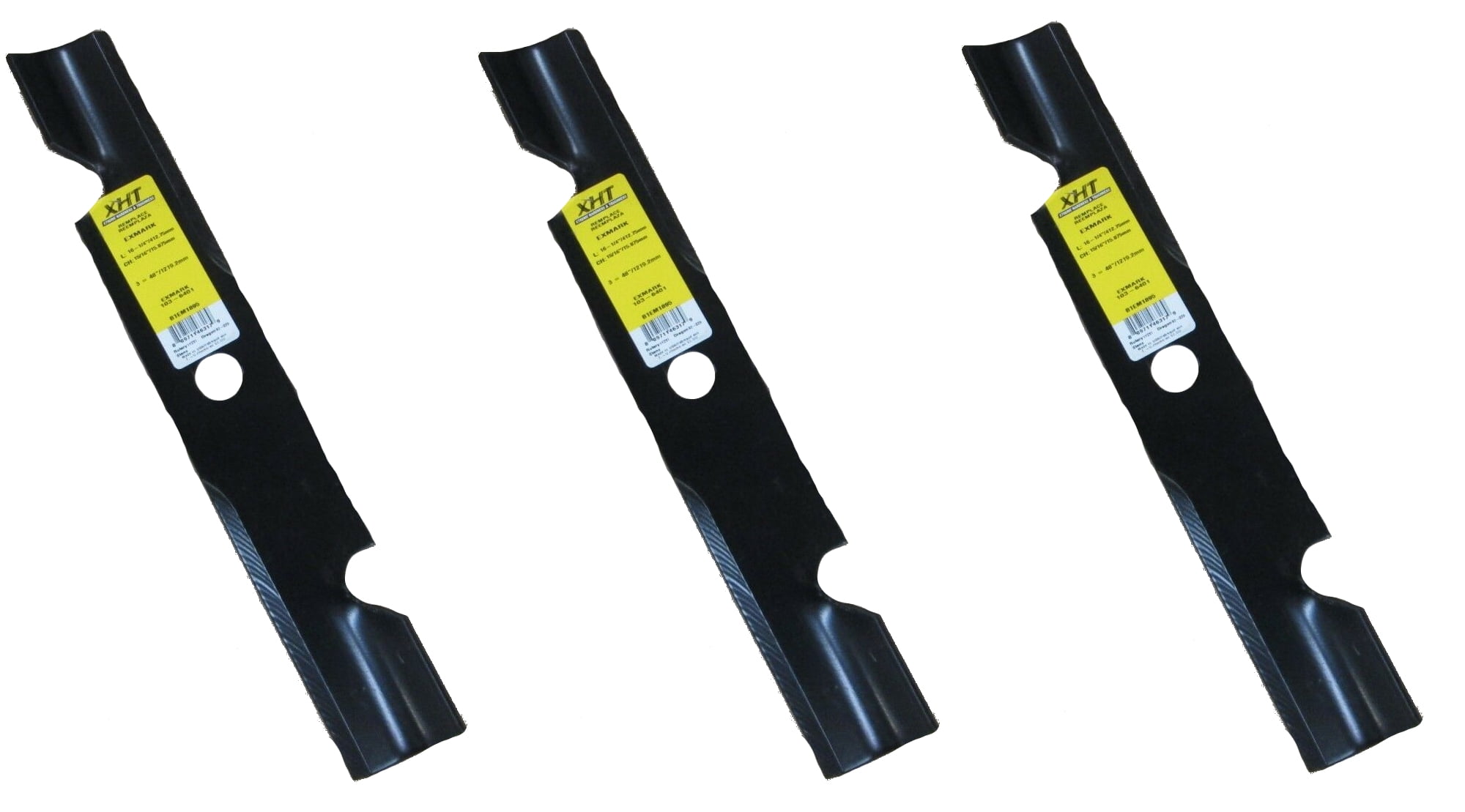 XHT Replacement Blade for Exmark 1036401 (Set of 3) B1EM1895,3