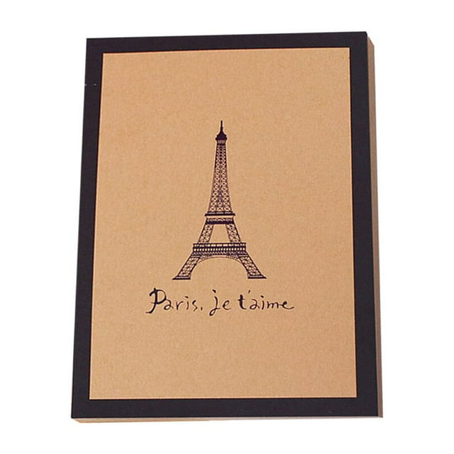 Creative Paris Tower Cover Album Vintage Kraft Photo Album DIY Photo Holder Collection for Graduation Home
