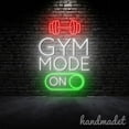 thumbnail image 2 of Handmadetneonsign Gym Mode Neon Wall Sign, Weightlifting Led Light Wall Art Decor, Gym Room Wall Decor 58362, 2 of 5
