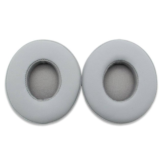 ziyahi Coussin d'Écouteurs en Cuir, Réduction de Bruit, Remplacement en Éponge pour Studio Solo 2, Compatible Bluetooth, Gris