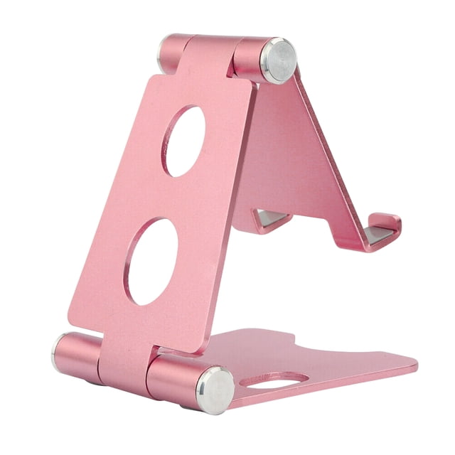 Soporte para teléfono Soporte plegable para tableta de escritorio Soporte antideslizante para teléfono móvil de aleación de aluminio, rosa Inevent EL001051-03