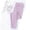 01 Purple, variant on Hicidod Girls' Leggings Winter Padded Thicken Thermal Kids Tights Solid Soft Warm Stretchy Full Length Athletic Pants